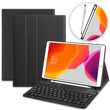 Чехол-клавиатура для iPad 10,2 bluetooth чехол для Apple iPad 7го поколения A2200 A2198 беспроводная клавиатура