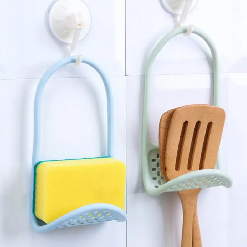 Sink Shelf Soap Sponge Drain Rack Bathroom Holder Kitchen Storage Suction Cup