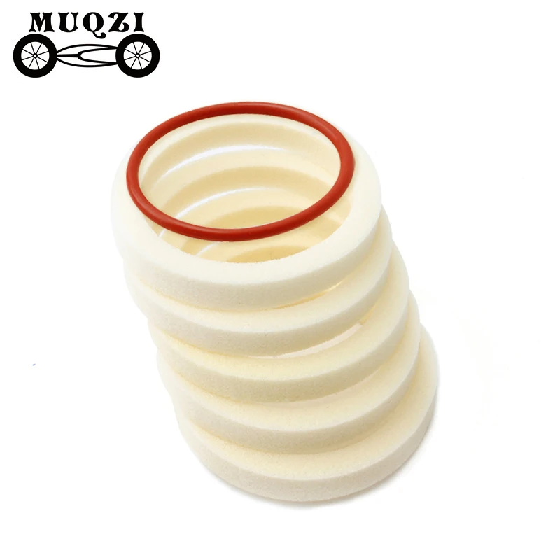 Bike fork accessory 10PCS MTB bike fork maintenance sponge ring suspension fork oil sealed lubricating sponge ring cycling
