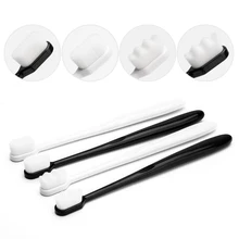 4 шт. ультра-тонкие зубные щетки с миллионными волнами супер мягкая щетина щетка с держателем Глубокая чистка для взрослых Экологичная для ухода за полостью рта