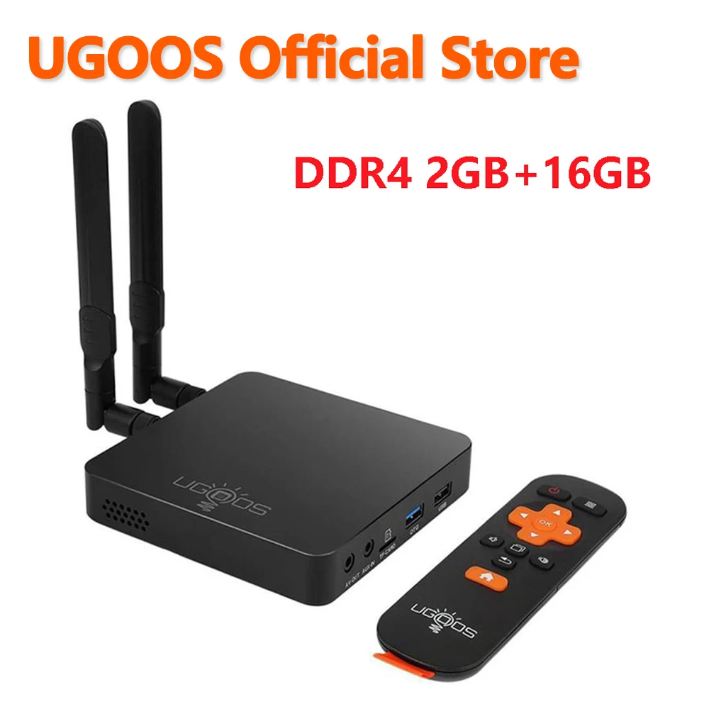 UGOOS AM6 2 Гб DDR4 16 Amlogic S922X Smart Android 9 0 TV Box 4G 5G WiFi 1000 м LAN Bluetooth 4K HD медиаплеер 4G32G