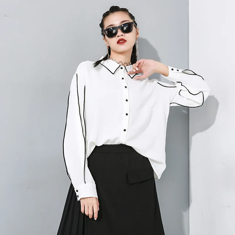 Max LuLu новые корейские модные топы и блузки, Женская Весенняя Уличная Повседневная одежда, женские свободные рубашки с длинным рукавом Kawaii