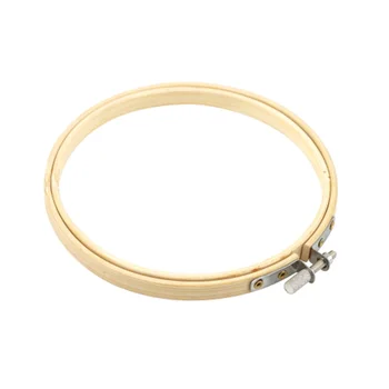 

Handy Wooden Cross Stitch Machine Embroidery Hoop Ring Bamboo Sewing 13-30cm Sewing Accessory Tools