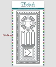 

Metal Cutting Dies Slimline Essentials card Scrapbooking Stencil Cut Die For DIY Card Crafts Handmade