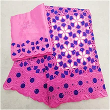 Африканская кружевная ткань высокого качества швейцарская вуаль кружева в швейцарской хлопковой швейцарской вуалью кружева для африканского швейного платья