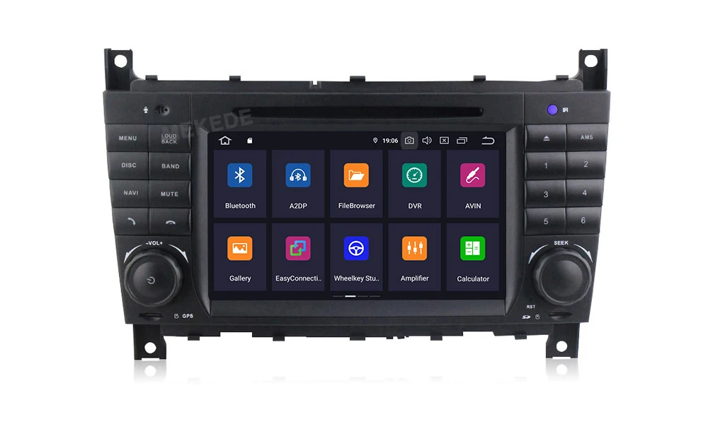 Clearance PX30 IPS DSP Android 9.0 2 DIN Car DVD GPS For Mercedes/Benz W203 W209 W219 A-Class A160 C-Class C180 C200 CLK200 radio stereo 8