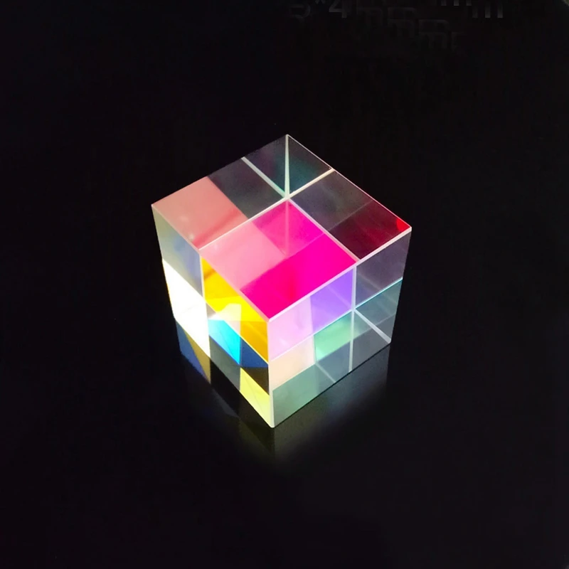 15MM CMY Optic Prism Cube Optical Glass Prism RGB Dispersion Six-Sided Cubic UK 