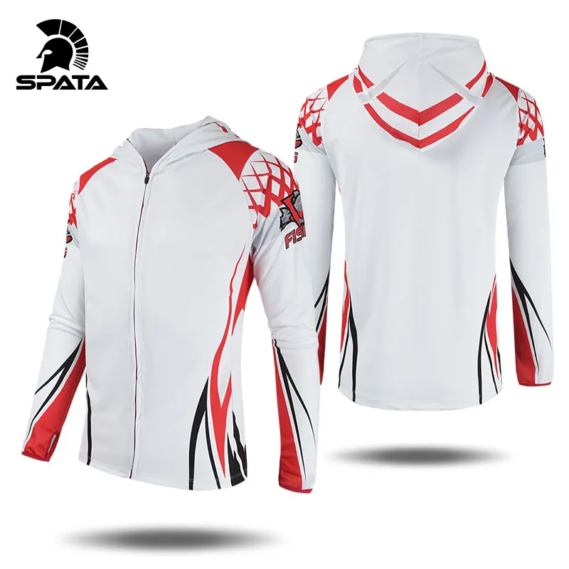 Одежда для рыбалки SPATA защита от УФ лучей длинные рукава с карманами летние