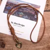 Genuine Leather Cell Phone Lanyard Neck Strap Holder Key Lanyard ID Badge Holders Phone Neck Straps with Keyring For iPhone ► Photo 2/6