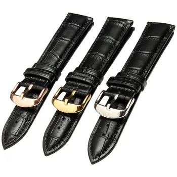 

Soft cowhide waterproof mechanical leather watch strap 18|19|20|21|22mm male real leather strap
