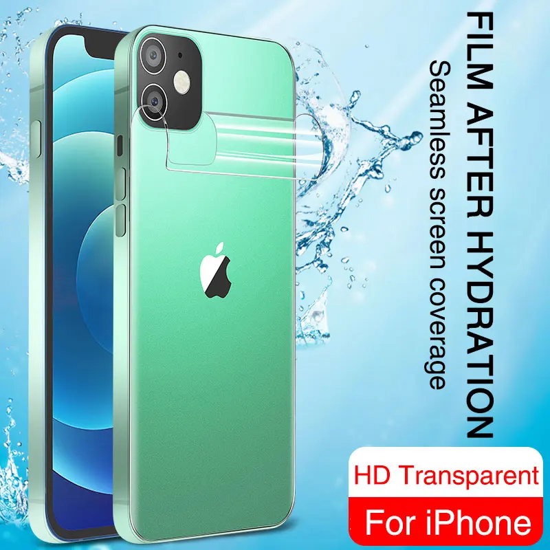 Гидрогелевая Защитная пленка с полным покрытием для iPhone 11 12 Pro Max изогнутая экрана