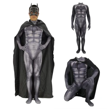 

Batman Superman Dawn Of Justice Cosplay Bruce Wayne Costume Superhero Adult Kids Zentai Jumpsuit Spandex Bodysuit Halloween Mask