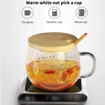

TiOODRE USB interface cup warmer heating plate Constant Temperature Coaster Gravity-Induction Mug Office Desk Use