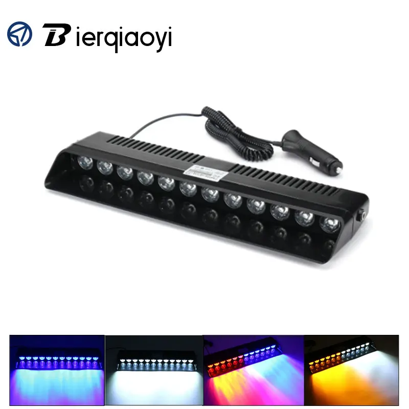 12 LED Windshield Sucker Strobe Light 12V Flash Warning Windscreen Car Flashing Lamp Firemen Police Fog Emergency Lights | Автомобили и