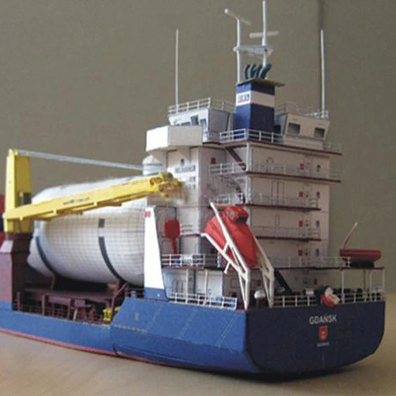 1PC 1:400 Gdansk Cargo Ship DIY Handcraft 3D Paper Card Model Sets MYPANDA | Игрушки и хобби