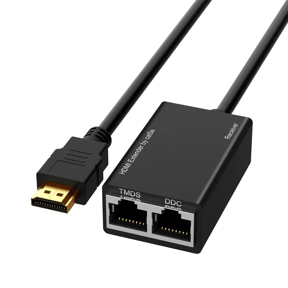 HDMI аудио кабель HDMI удлинитель по RJ45 CAT5e CAT6 UTP LAN Ethernet удлинитель повторитель 1080P 3D до 100 футов HDMI адаптер шнур