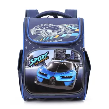 

Top Quality Kids Backpacks Gilrs Boys 3D Car Tank Orthopedic Primary Backpack Children School Bags Boys Satchel Knapsack Mochila