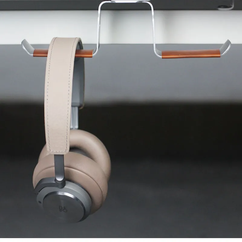 Fashion design new metal texture headphone hanger headphone hook bedside desktop headphone stand headphone display stand