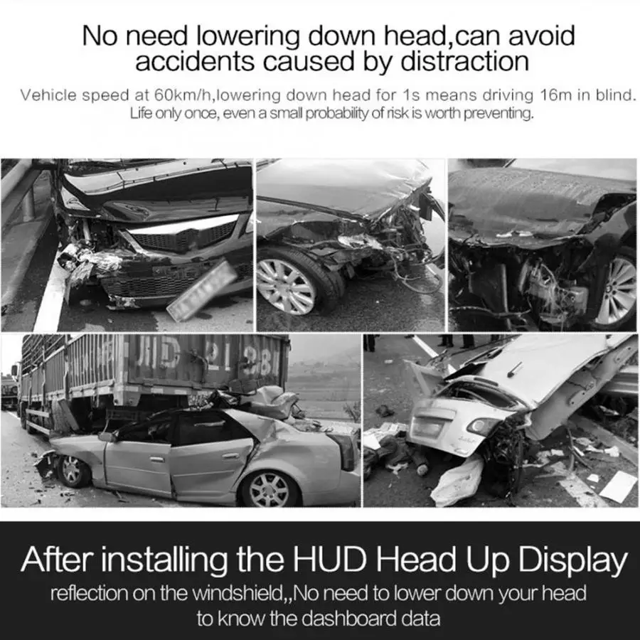 A500 HUD ODB2 система автомобиля Универсальный 3,5 дюймов дисплей приборной панели