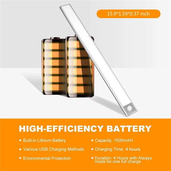 70 LED PIR Motion Sensor Under Cabinet Light 1