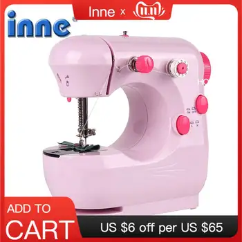 

Household Multi-Function Sewing Machine Electric Micro Mini Sewing Machine EU US UK AU Plug 110V-240V Dual Speed Foot Pedal