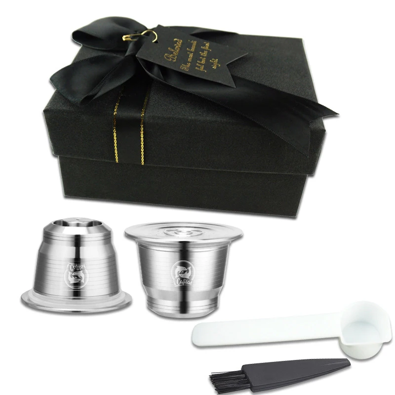Многоразовые кофейные капсулы чашка для Nespresso U. Многоразовые фильтры стручки с кисточкой