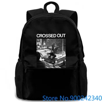 

Crossed Out V10 Demo 91 Black Powerviolence Grindcore All s Design women men backpack laptop travel school adult