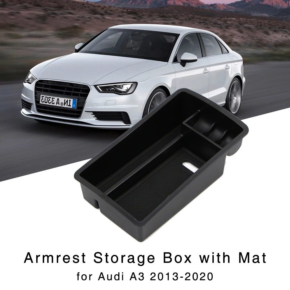 Подлокотник для хранения Коробка Audi A3 2013 2014 2015 2016 2017 2018 2019 2020 / S3 центральной