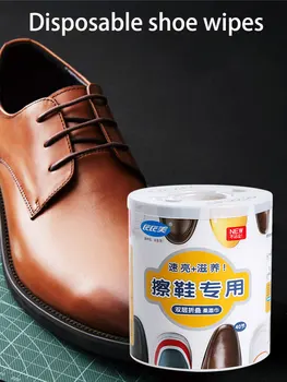 

Disposable Shoe Wet Wipes Shoes Cleaning Paper Leather Shoes Polish Maintenance Wet Towel for Nursing the boots