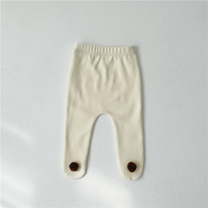 Ins Toddler Girl Winter Clothes Thicken Fleece Girls Leggings Cute Korean Child Clothes