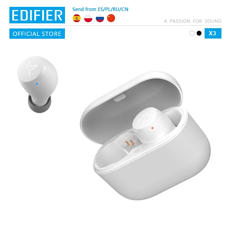 EDIFIER X3 наушники вкладыши TWS с Беспроводной Bluetooth bluetooth 5 0 голосовой помощник