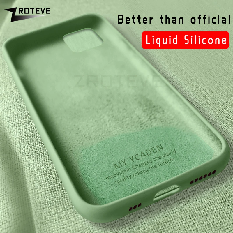 

ZROTEVE Cover For iPhone 11 Pro Max Case Liquid Silicone Coque For Apple iPhone X XR XS Max Cover For iPhone11 Pro Max 11 Cases