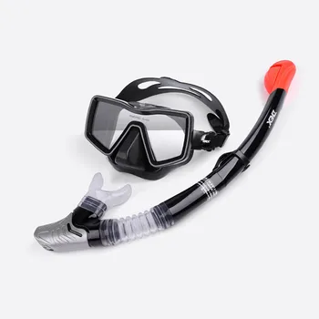 

Unisex Diving goggles & Breathing tube set Anti-fog Swimming goggles Underwater snorkel Diving mask Myopia lens can be installed