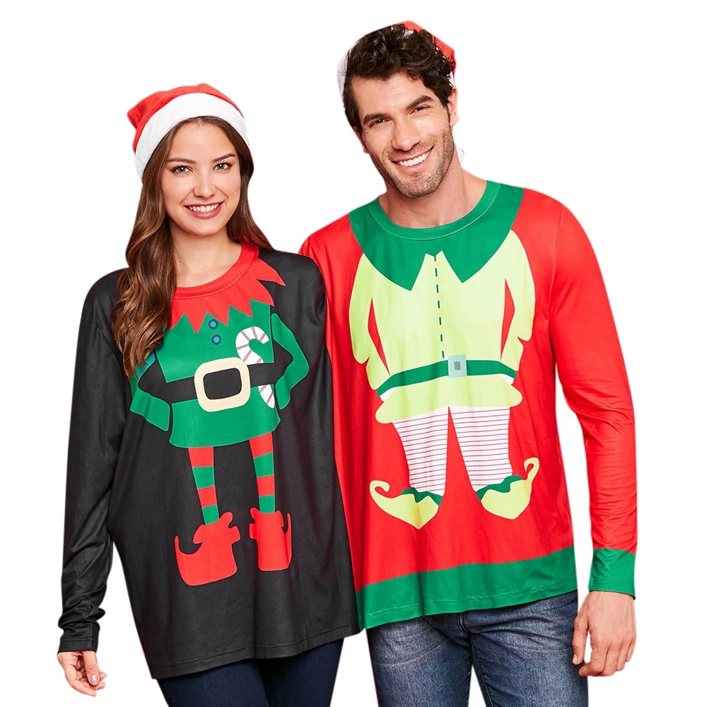 Christmas Sweatshirt Women Men Two 