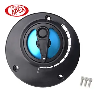 

Motorcycle CNC Fuel Gas Tank Cap For GSF1200S BANDIT 2006 2007 2008 2009 2010 2011 Keyless Twist off Nimble Quick Lock Gas Cover