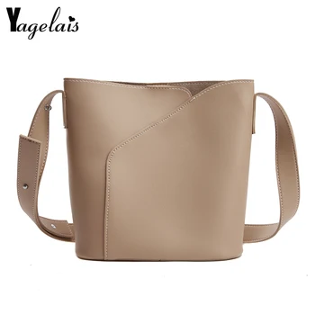 

Sac 2Pcs Women's Tote Set 2019 Leather Shoulder Bag Large Capacity Casual Tote Bag Female Bucket Wallet and Handbag