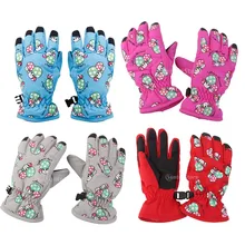 Детские лыжные перчатки для сноуборда водонепроницаемые рукавицы для холодной погоды для спорта на открытом воздухе Выберите цвета перчатки для катания на лыжах