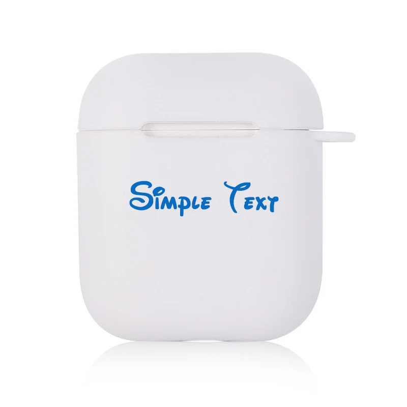 076cc2 LL жесткий немой матовый чехол для AirPods 1 2 Чехол для Bluetooth Беспроводные аксессуары для AirPods белый милый DIY индивидуальные фото буквы - Цвет: 076cc2