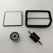 4 шт./компл. набор фильтров для 2018 new CHANGAN CS35 plus 1.6L воздушный фильтр, масляный фильтр, топливный фильтр и салонный воздушный фильтр 4 шт./компл. набор фильтров для 2018 new CHANGAN CS35 plus 1.6L воздушный фильтр, масляный фильтр, топливный фильтр и салонный воздушный фильтр