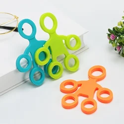 Extracteur de doigts en Gel de silice, anti stress, anneau de main, jouets pour adultes, bande d'entraînement de la force des doigts, jouets pour enfants, cadeau 
