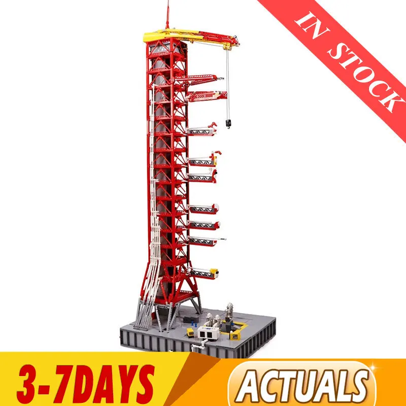 В наличии M10003 космическая Серия Apollo Saturn V Launch Umbilical Tower Technic строительные блоки