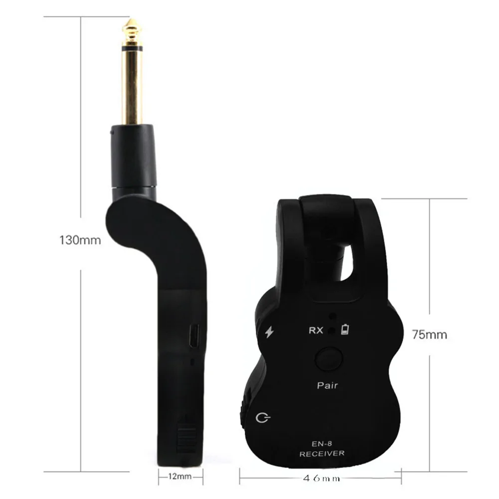 Беспроводная гитарная система Plug And Play 50 м UHF передатчик приемник 20-20 кГц низкий уровень шума вращение на 280 градусов аудио портативный пластик