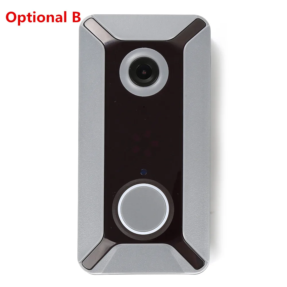 OUSU V6 HD 720P видео дверной звонок беспроводной WiFi умный дверной звонок Водонепроницаемый IP дверной звонок визуальный домофон для домашней камеры безопасности - Цвет: optional A