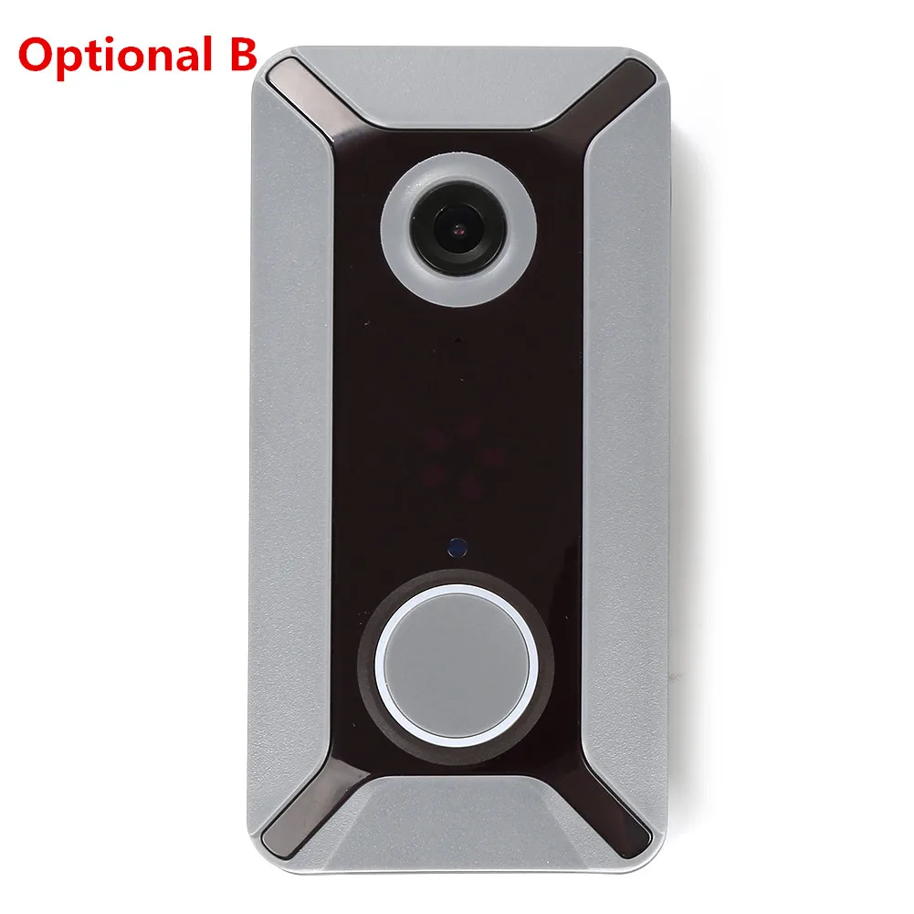 optional A OUSU V6 HD 720P видео дверной звонок беспроводной WiFi умный дверной звонок Водонепроницаемый IP дверной звонок визуальный домофон для домашней камеры безопасности - Цвет: optional A