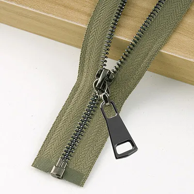 Meetee 1/3 шт. 85 см 5# разъемная застежка-молния металлическая молния с открытым концом Авто замок с украшением в виде пряжки на молнии, самодельный сумок пуховик Одежды Портной Швейные Материал ZA020 - Цвет: BArmy