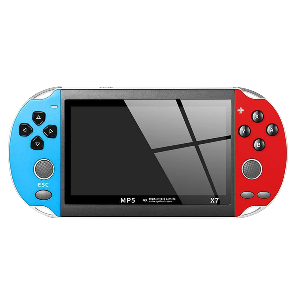X7 4,3 дюмовая игровая консоль многофункциональная развлекательная ТВ выход перезаряжаемая портативная пластиковая 8 Гб USB двойная рокерная видеокамера