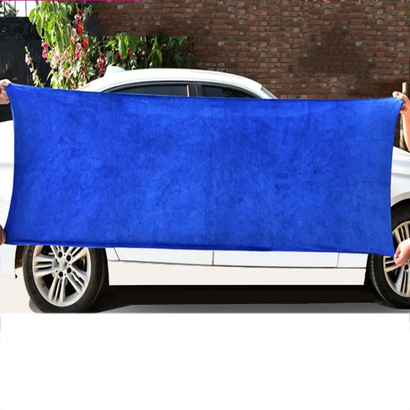 ONEWELL 160*60 см 1 шт. синяя мягкая Абсорбирующая тряпка для мытья автомобиля из микрофибры