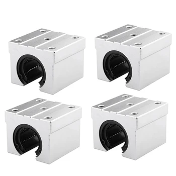 

HHO-SBR20UU Aluminum Block 20Mm Linear Motion Ball Bearing Slide Block Match for SBR20 20Mm Linear Guide Rail