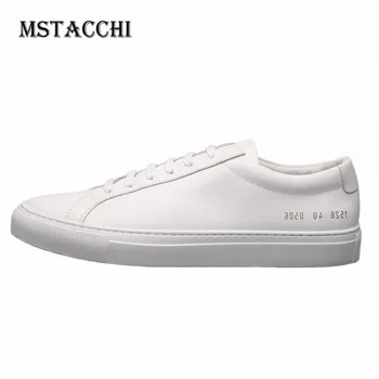 

MStacchi Street Style Solid Color Men Casual Shoes High Quality Unisex Classics Round Toe Lace-Up Women Vulcanized Shoes 2020