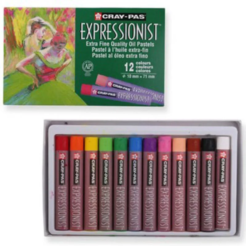 

Japan Cherry Blossom Medium Thickness 12 Color Crayon Cherry Blossom Crayon Children Oil Painting Use